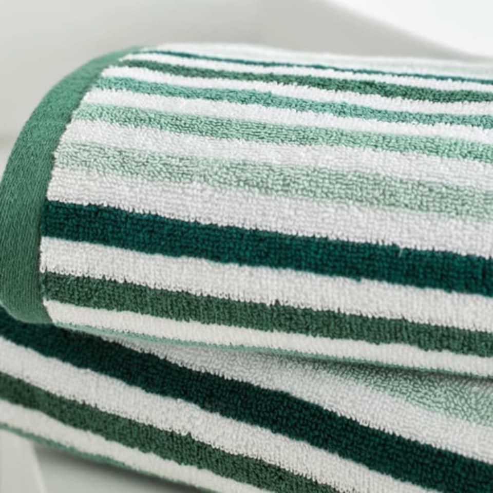 image 1 of Luxury Bliss Linear Stripe Cotton Towel