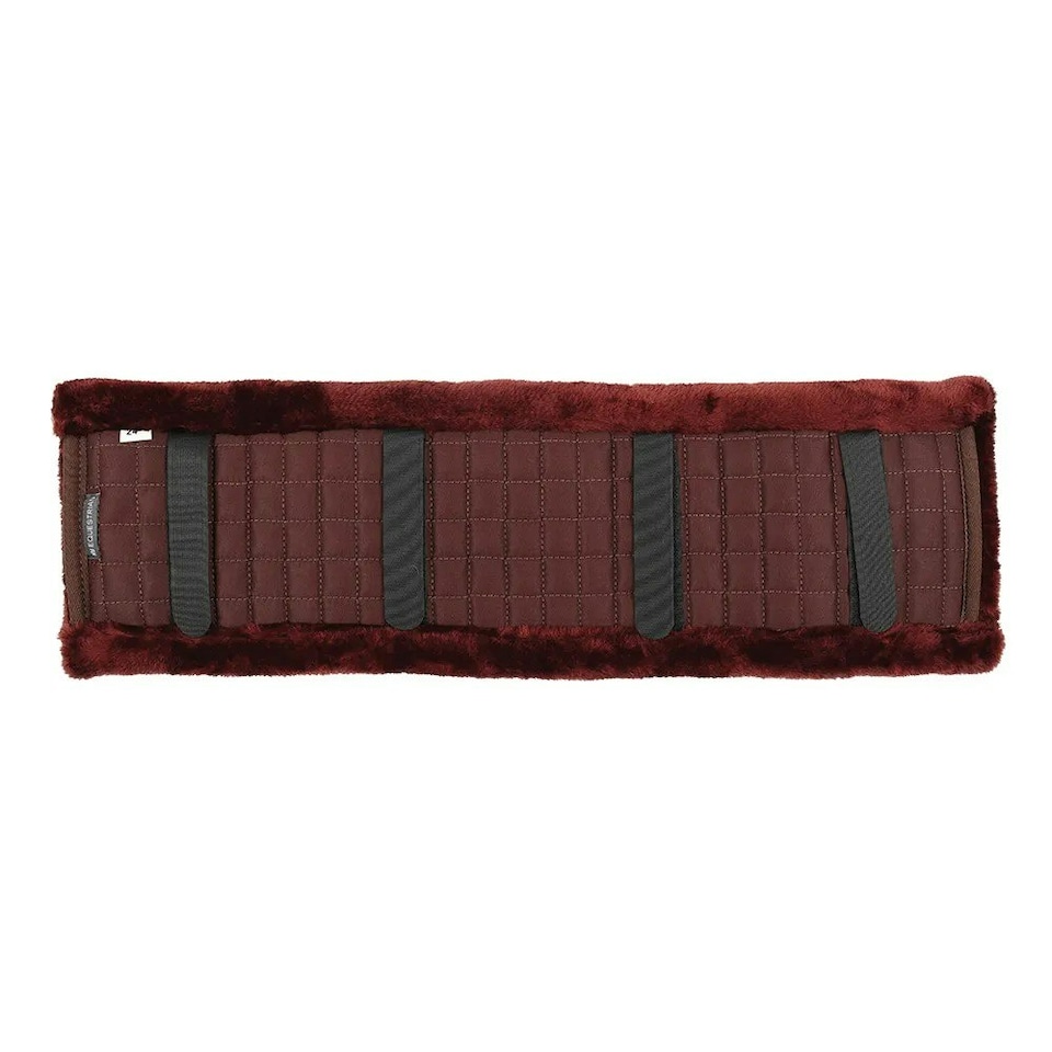 Hy Gp Fleece Horse Girth Sleeve - Brown/Dark Brown - 38in