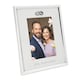 image 2 of 25th Anniversary 5x7 Silver Frame with Diamante Rings | Silver | One Size