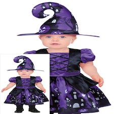 Fancy Dress Child Purple Witch - 18-24 m
