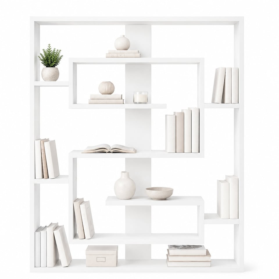 image 1 of Decorotika Esteban Geometric Bookcase