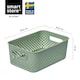 image 2 of SmartStore Essence medium Beach Grass Storage Basket, 5.6L Green