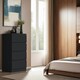 image 9 of FWStyle Stora 4 Drawer Chest of Drawers - Matt Black