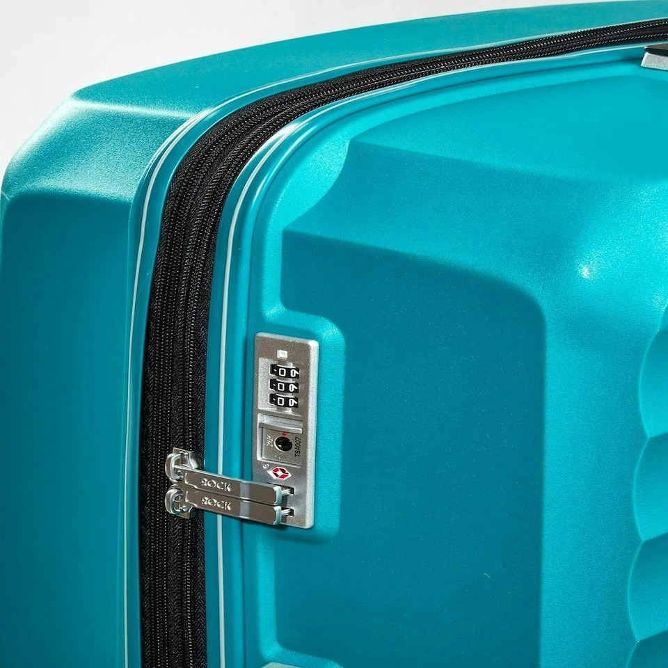 image 1 of Rock Sunwave 3 Piece Set Suitcases Blue