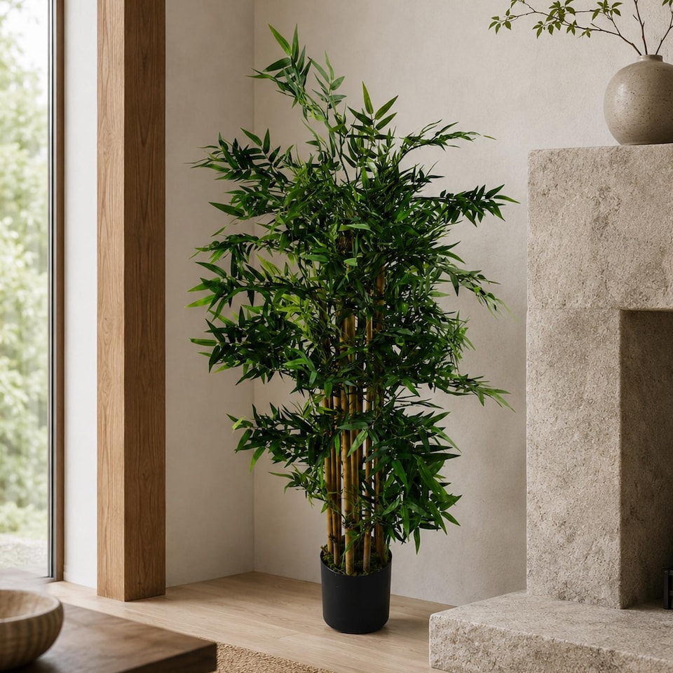 image 1 of 120cm Artificial Oriental Bamboo Plant