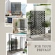 image 5 of Outsunny 6.5FT Metal Outdoor Privacy Screen Panel w/ Stand, Grid Style 
