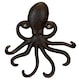 image 1 of Cast Iron Octopus Shaped Wall Hook Rack with 2 Hooks