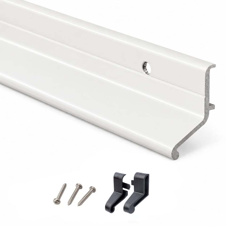 image 1 of Exitex Rain Deflector 914mm, Door Rain Guard for Inward & Outward Opening External Doors | White