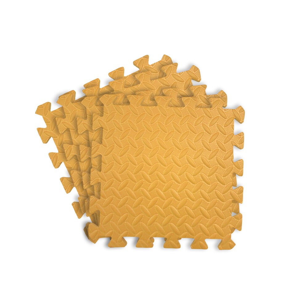 image 1 of Pack of 4 30x30cm Light Orange Coloured 1cm Thick EVA Foam Mats