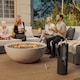 image 2 of Outsunny 4 PCS Fireplace Companion Set, Metal Fireside Companion Set, Black