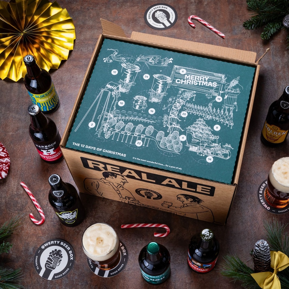 image 1 of QWERTY Beer Box Real Ale Advent Calendar 2025
