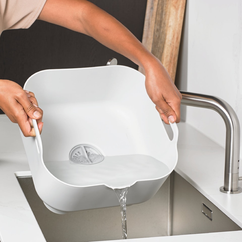 image 1 of ReBorn Recycled Washing Up Bowl | Cream | Stone