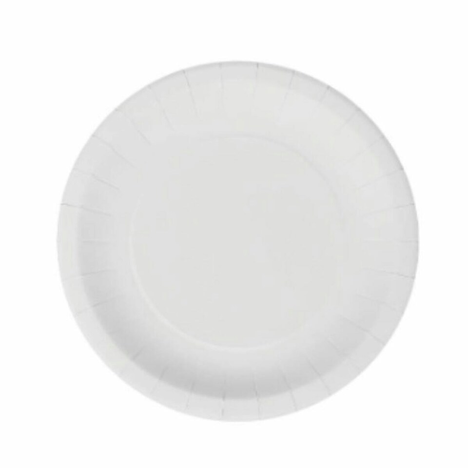 image 1 of Plate set Algon Disposable White Cardboard 20 cm (10 Units) N/A
