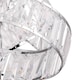 image 6 of Set of 2 Clear Jewelled Layered Twist Ceiling Light Shades | Clear | Chrome | Medium | 2