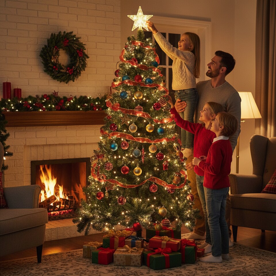 image 1 of 10FT Green Alaskan Pine Christmas Tree | Green | Green