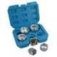 image 1 of 3/8" Drive Oil Filter Socket Remover Removal Tools Metric Sizes 24 - 38mm 5pc