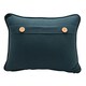 image 2 of Meg Hawkins Oblong Cushion with Wooden Buttons  - Pheasant White | Red