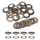 image 1 of 30mm Brass Eyelets with Washers for Arts & DIY Projects - 10 Pcs