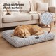 image 5 of SKYLOS Dog Bed Plush Soft Rose Velvet Non-Slip Pet Crate Keneel Mat | Grey | XXXXL | One Size