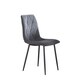 image 1 of Set of 2 Ficarra Fabric Dining Chairs - Dark Grey