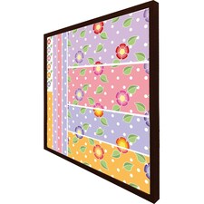 Bohemian chic  ink pattern with boho feathers (Picture Frame) Brown | XS