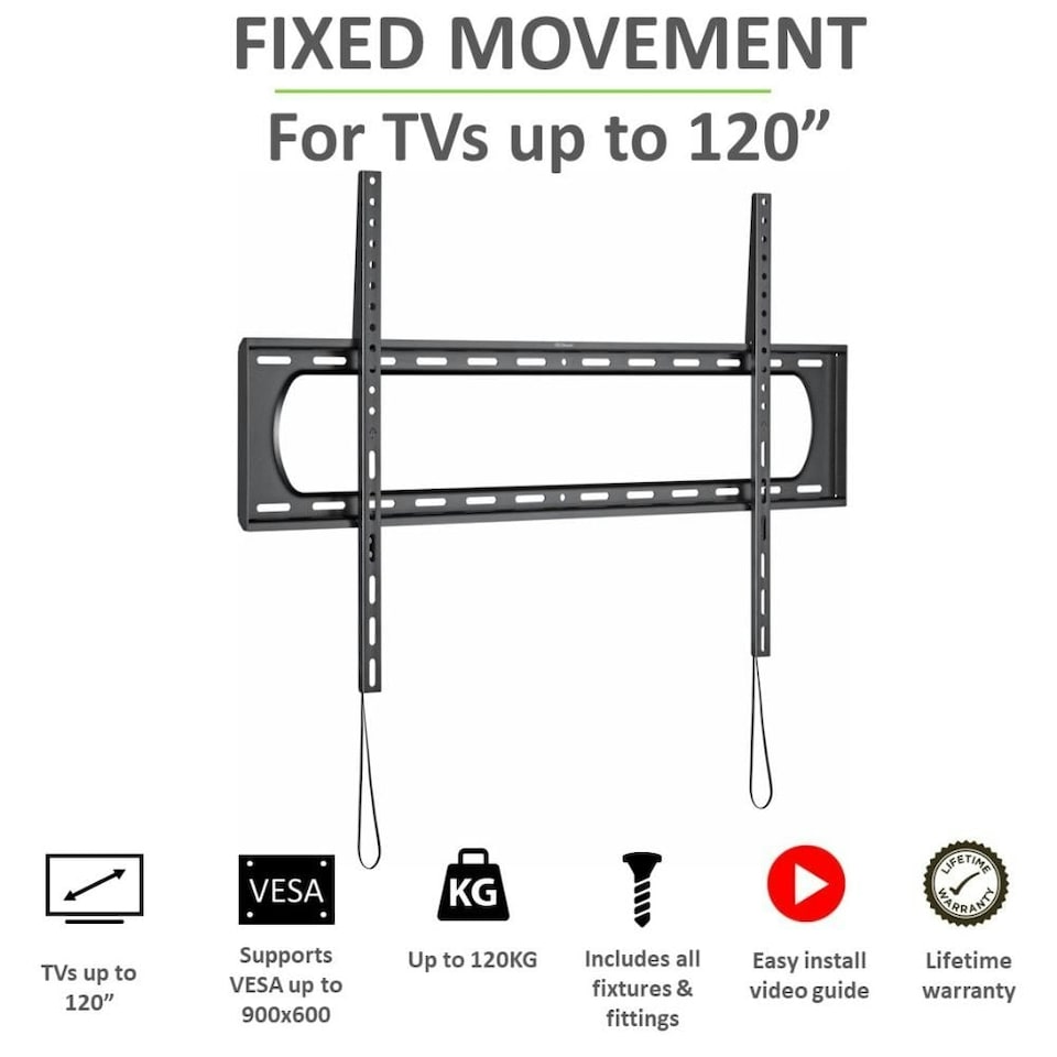 image 1 of Tech ART GO120F Fixed 60-120" TV Bracket