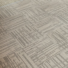 NOVECRAFTO Vinyl Floor Tiles Self Adhesive – 12x12in Peel and Stick Flooring with Beige Faux Carpet Effect – Durable & Easy to Clean for Any Room | Brown | 3.72 sqm