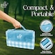 image 4 of Pelle & Sol Teal Picnic Blanket Waterproof 200x140cm