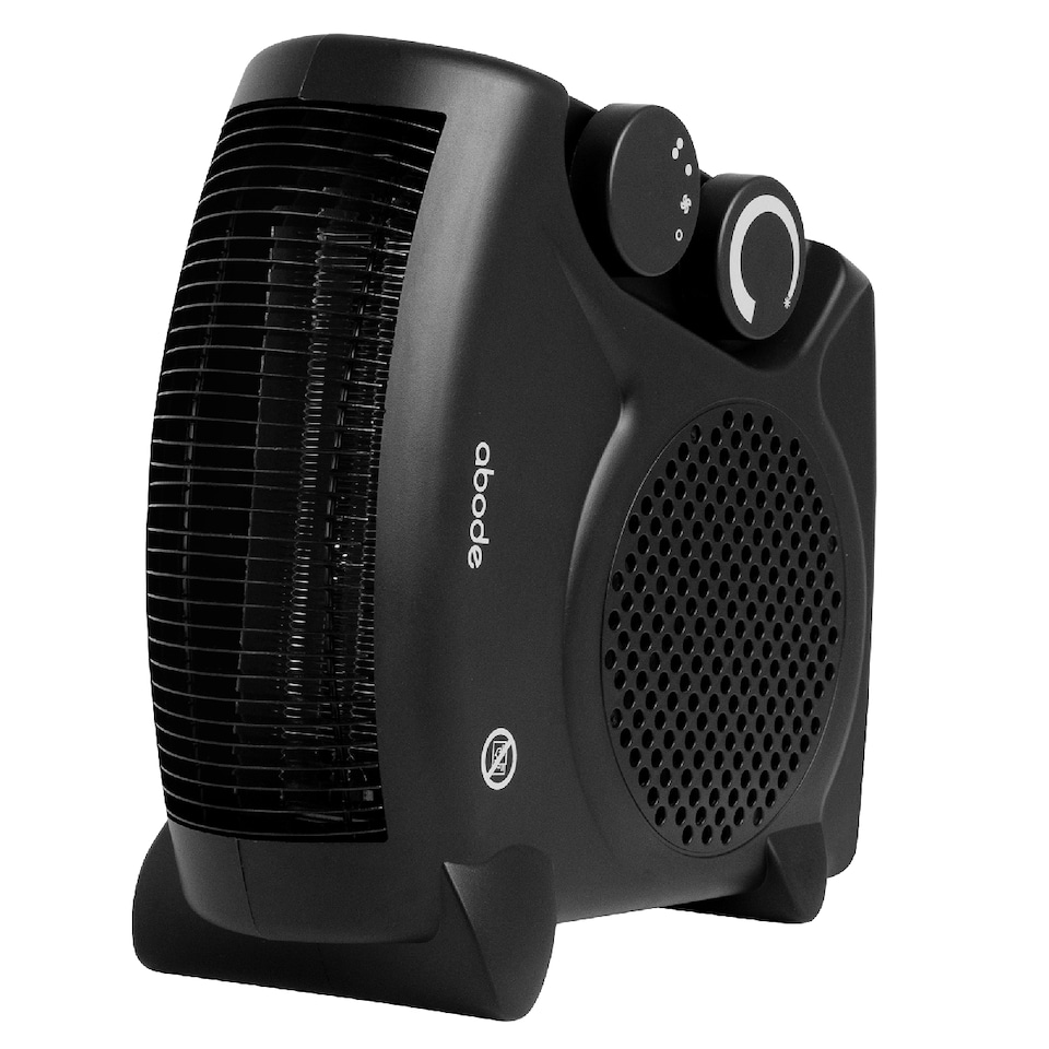 image 1 of Abode AFH1001B Electric Heater Black 2000W Cooling Fan Mode with 2 Heat Settings