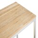 image 3 of Interiors by Premier Oak Wood Console Table Brown