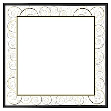 Swirling frame (Picture Frame) Black | S