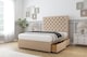 image 4 of Sloomy Mayfair Pebble Plush Divan Bed Base 2 Drawers Same Side With 54 Inch Floor Standing Headboard | Brown | Pebble | Small Single | 1