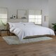image 7 of Luxurious 400 Thread Count Deluxe Cotton Duvet Cover Set | White | Double