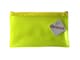 image 3 of 8x5" Frosted Yellow Pencil Case - See Through Exam Clear Translucent