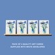 image 4 of Blue Iris Flowers Watercolour Art Cards Pack of 4 Floral Bouquet Greeting Cards