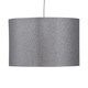 image 2 of Silvery Grey Glitter 30cm Pendant Lightshade Grey