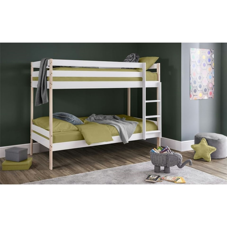 image 1 of Classic 2 Tone Design Bunk Bed 3ft (90cm) - Best Seller