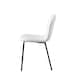 image 3 of Set of 2 Teddy Faux Fur Stitched Design Dining Chairs Beige White Bella by MCC