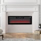 image 9 of HOMCOM 127cm50 Electric Fireplace, 2000W Recessed and Wall Mounted Electric Fire with Remote Control, 9 Flame Colour and Crystal, Black