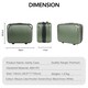 image 6 of Travel Makeup Vanity Case Lightweight Strap-on Toiletries Organiser