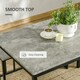 image 5 of HOMCOM Dining Table Set, Concrete Effect  Table and Chairs for 4 People, Grey