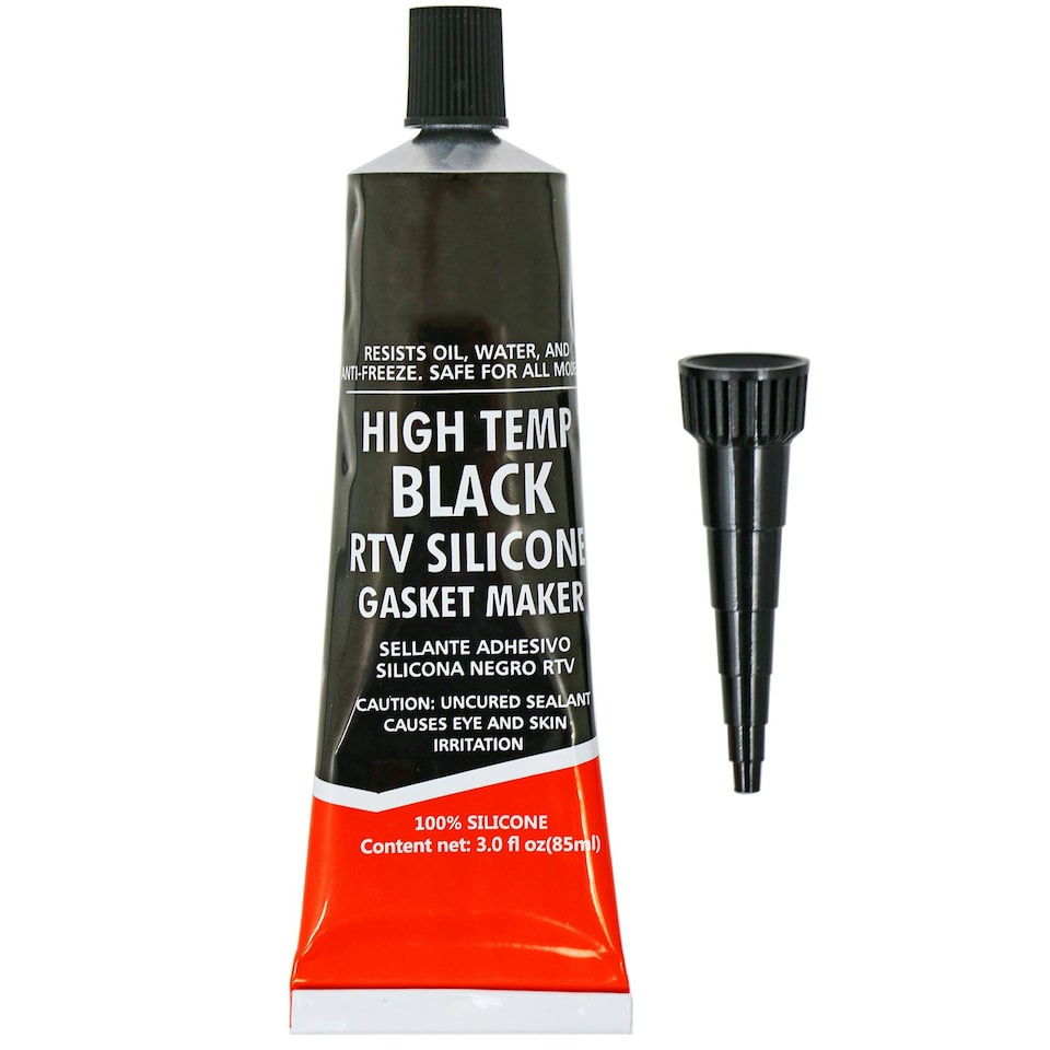 image 1 of SPARES2GO High Temperature Seal Heat Resistant Silicone Hi Temp Oven Glass Door Glue Sealant Exhaust