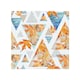image 1 of Autumn Geometrics With Maple Leaves Splash Back | White