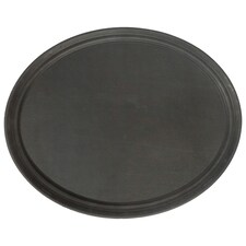 Argon Tableware Oval Non-Slip Serving Tray - 63.5cm x 52cm - Black Black