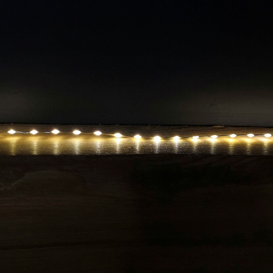 image 1 of 6.4m Compact MicroBrights Christmas Lights with 400 LEDs in Warm White