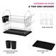 image 1 of DDCAT201PPBK-Casa - Catania 201 Dish Drainer 2 Tier Black | Silver