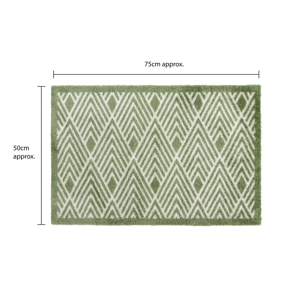 image 1 of JVL Mega Doormat - 50x75cm, Geo