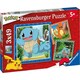 image 1 of Ravensburger Pokemon 3 x 49 Pieces Jigsaw Puzzles