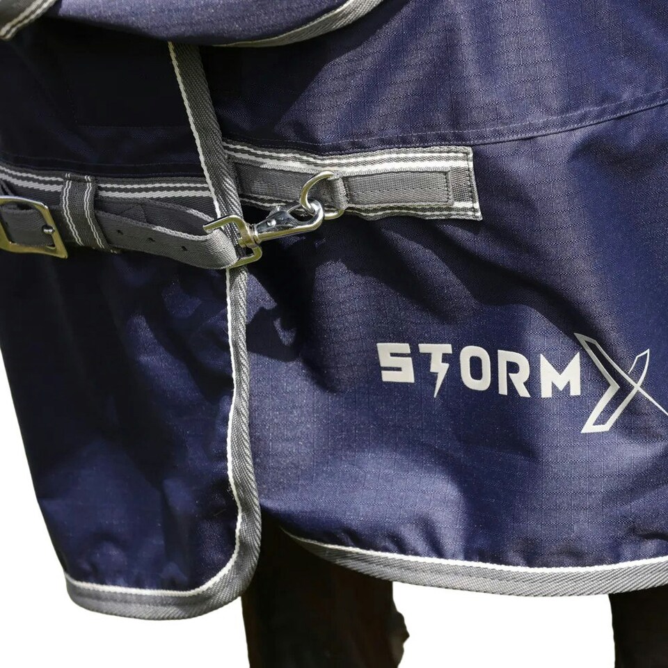 image 1 of StormX Empra 100 Combi Combo Neck Horse Turnout Rug - Navy - 7´