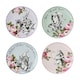 image 1 of Mikasa Alice in Wonderland Side Plate Set Bone China 21cm Set of 4 | Multi